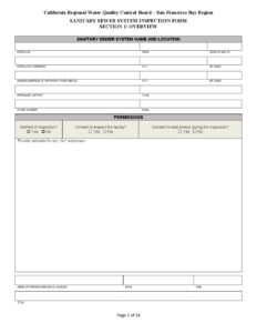 CS 2024 Inspection Form (Blank) - Bay Area Clean Water Agencies